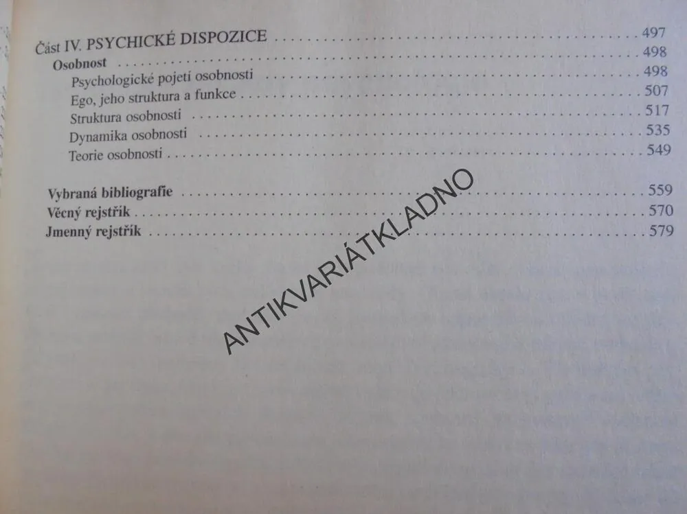 ZÁKLADY PSYCHOLOGIE, NAKONEČNÝ