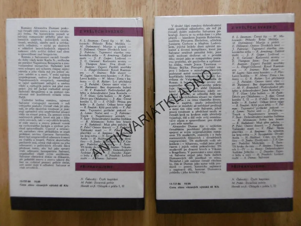 KOD 170/I-II - SALVATOR, ALEXANDRE DUMAS, **an