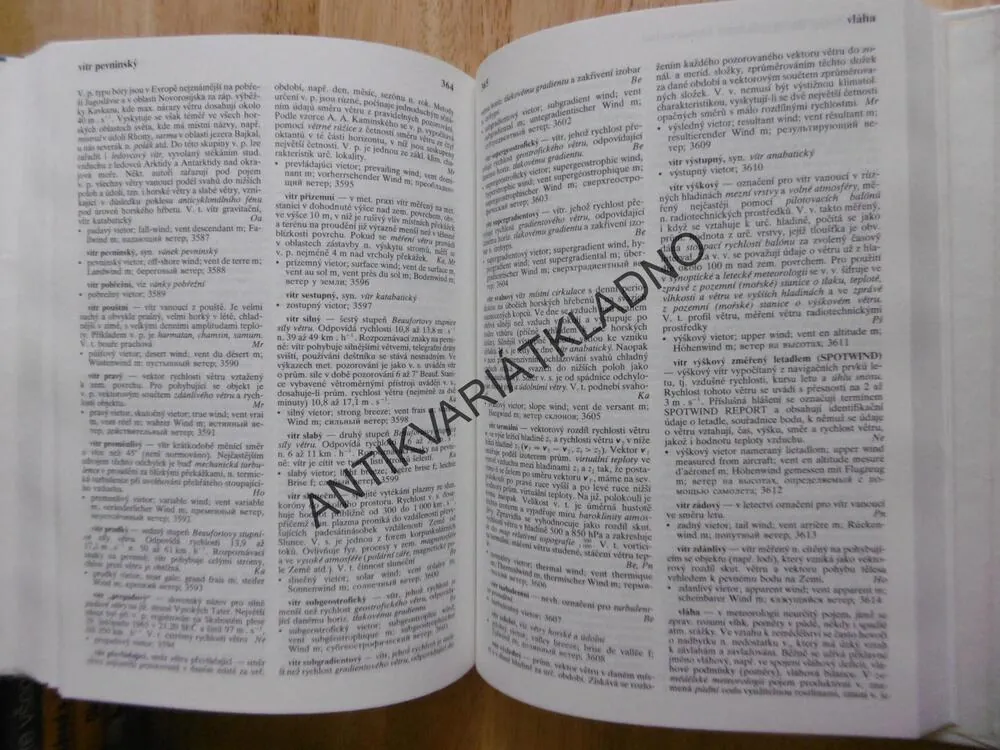 METEOROLOGICKÝ SLOVNÍK, VÝKLADOVÝ TERMINOLOGICKÝ, POČASÍ, METEOROLOGIE
