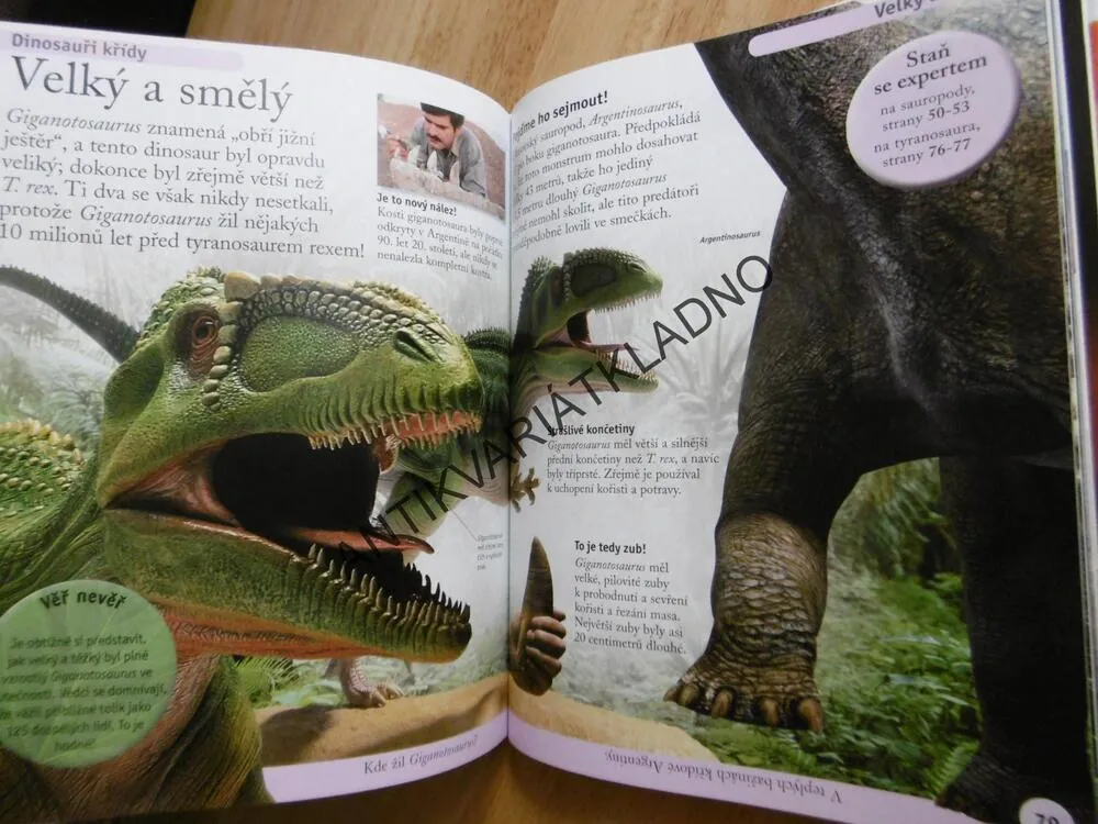 PRVNÍ ENCYKLOPEDIE DINOSAURŮ, DINOSAUŘI, **an