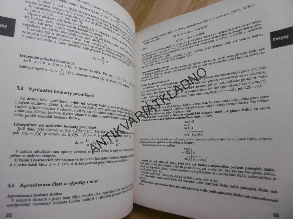 MATEMATICKÉ, FYZIKÁLNÍ A CHEMICKÉ TABULKY PRO STŘEDNÍ ŠKOLY