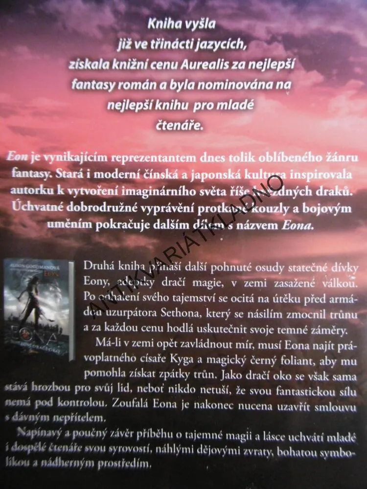 EON, ZNOVUZROZENÍ DRAČÍHO OKA, ALISON GOODMANOVÁ, **an