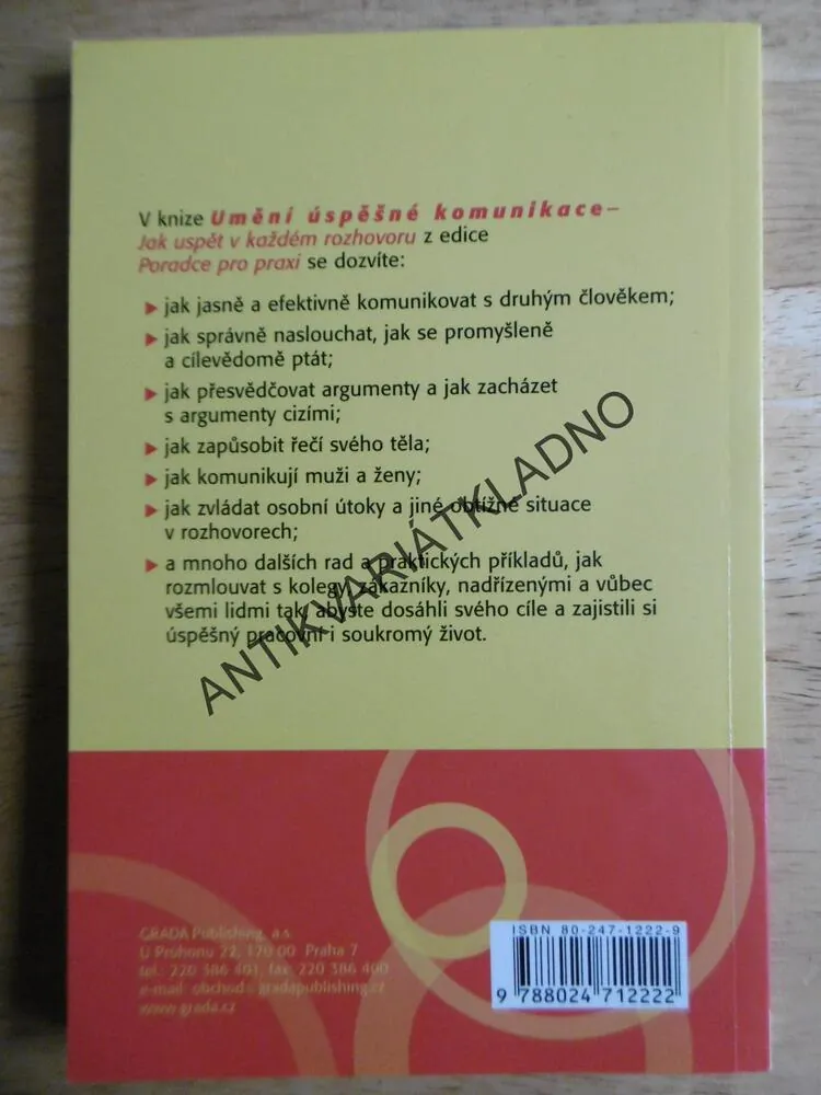 UMĚNÍ ÚSPĚŠNÉ KOMUNIKACE, ANJA VON KANITZ, **an