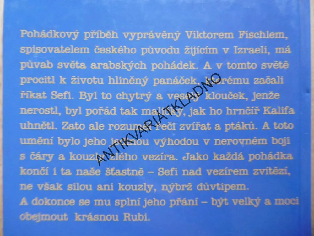 ŘÍKALI MU SEFI, VIKTOR FISCHL, **an
