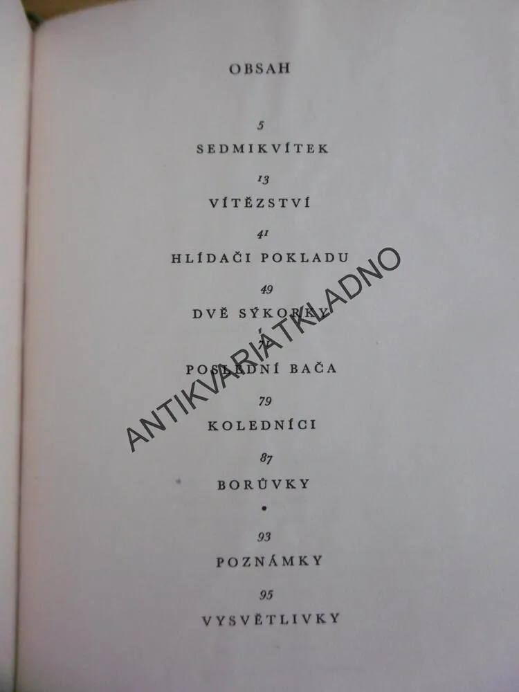 SEDMIKVÍTEK, BOHUMÍR ČETYNA, ANTONÍN STRNADEL, 1957, **an