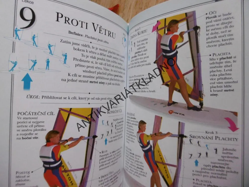 WINDSURFING, PŘÍPRAVA, ZÁKLADY, TECHNIKA JÍZDY, PHIL JONES