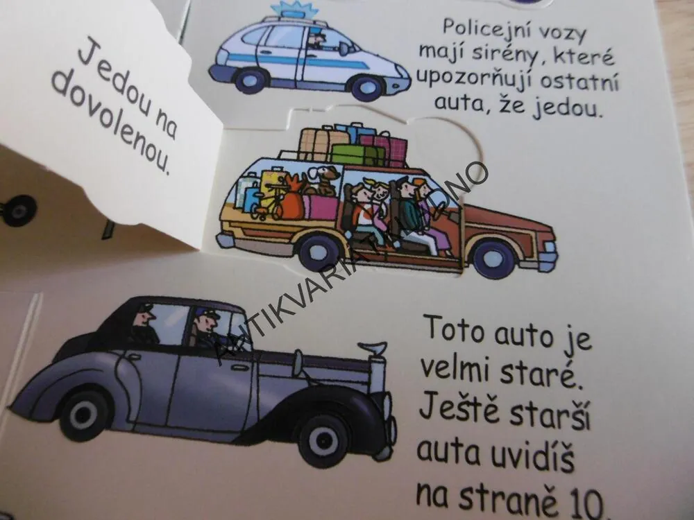 PODÍVEJ SE POD OBRÁZEK, AUTÍČKA, VÍCE NEŽ 60 OTEVÍRACÍ OKÉNKA