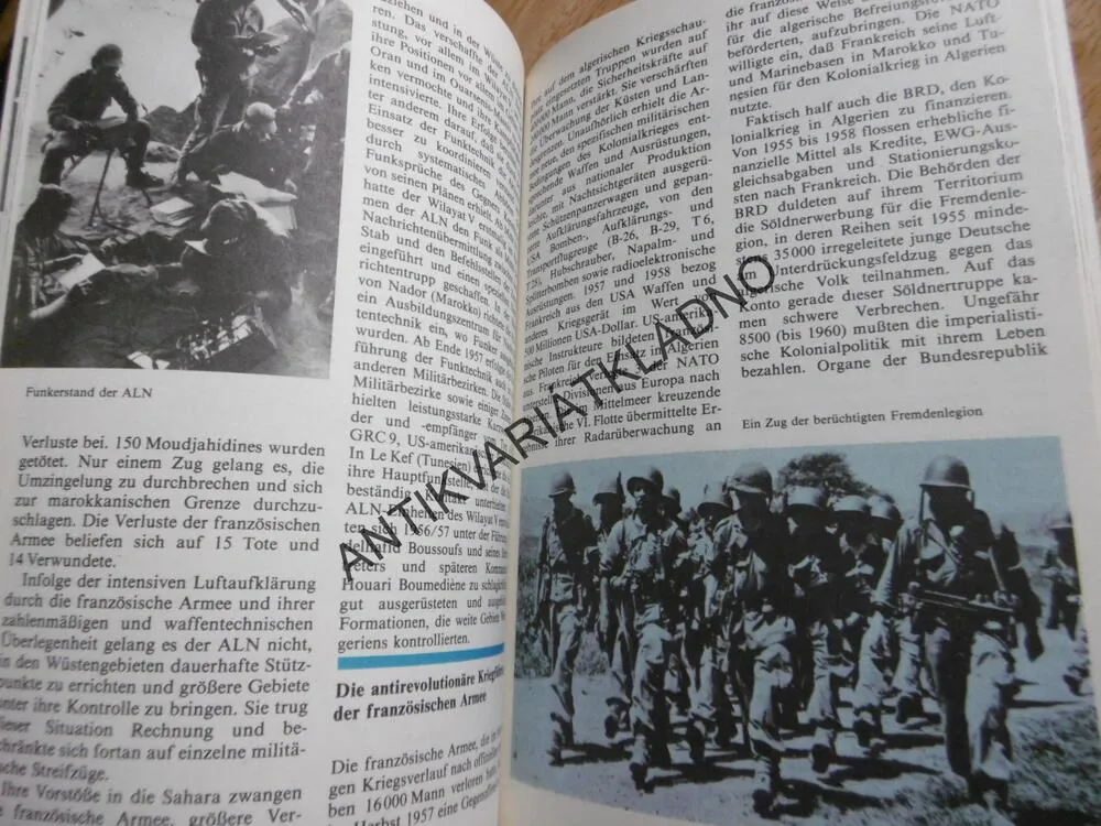 ALGERIEN, NATIONALER BEFREIUNGSKRIEG, NIMSCHOWSKI, NĚMECKY, **an