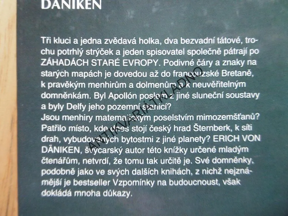 ZÁHADY STARÉ EVROPY, PO STOPÁCH TAJEMNÝCH ČAR, ERICH VON DÄNIKEN, **an
