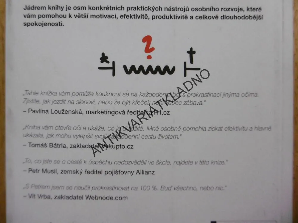 KONEC PROKRASTINACE, PETR LUDWIG, BESTSELLER, **an