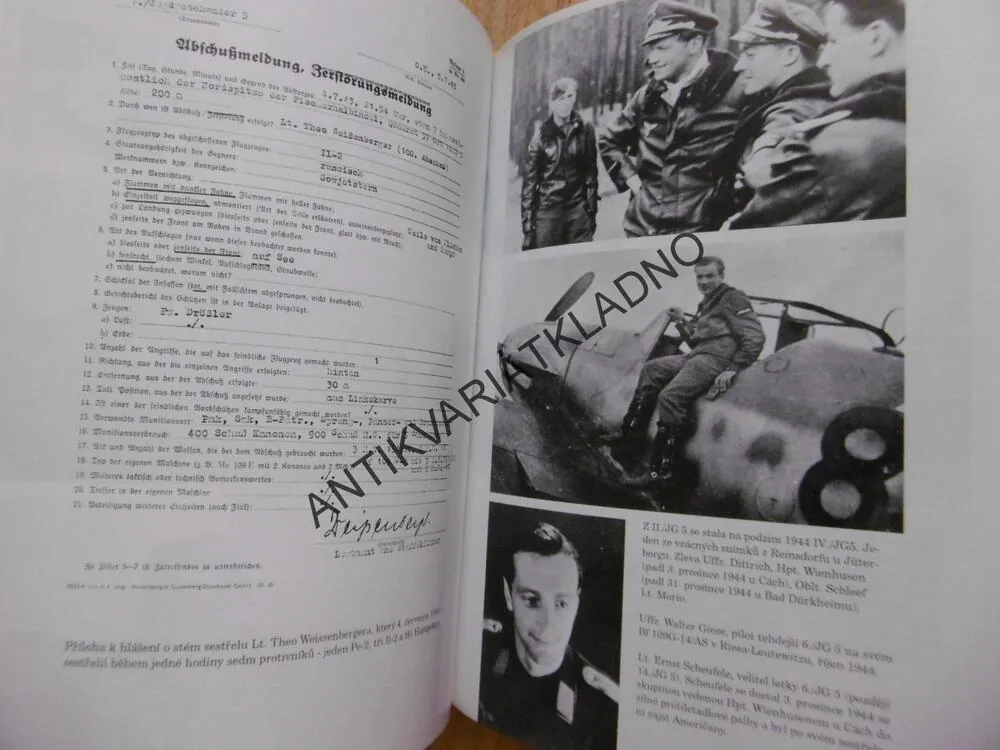 STÍHACÍ ESKADRA JG 5 EISMEER, WERNER GIRBIG, VÁLKA, LETECTVÍ, **an