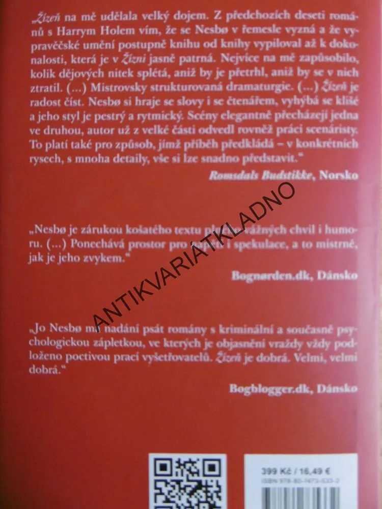 ŽÍZEŇ, JO NESBO, **an