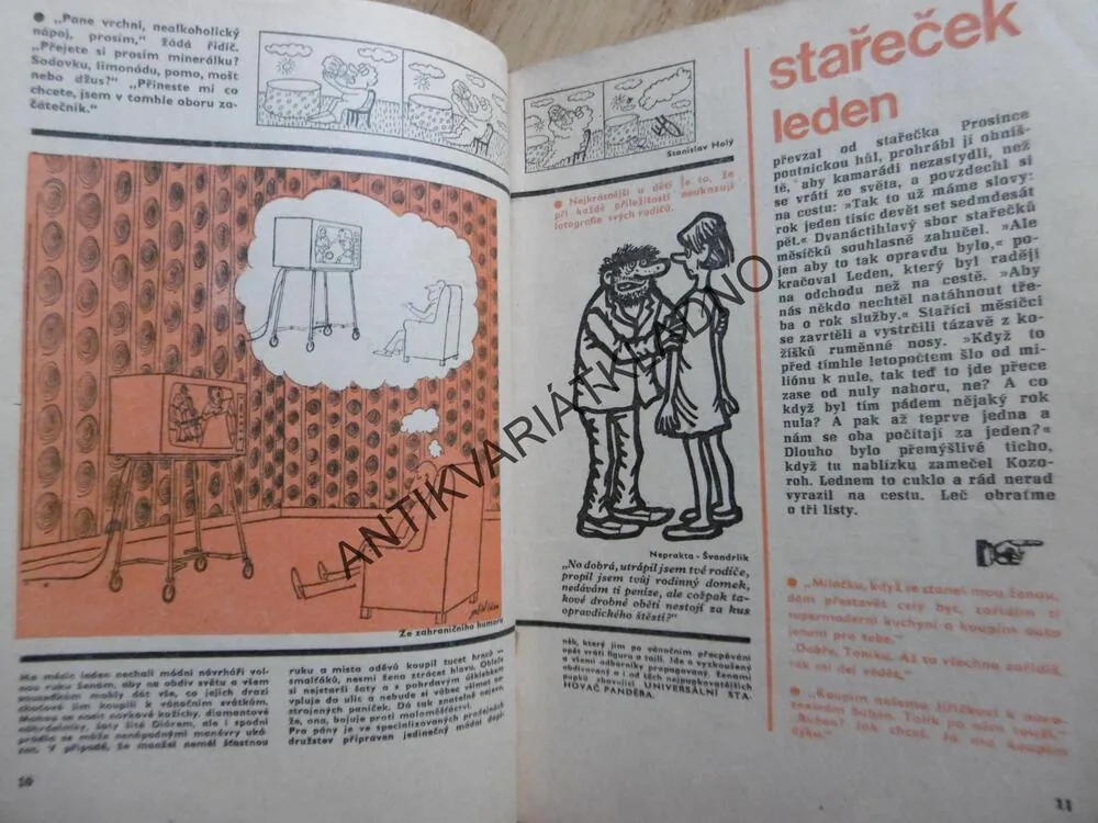 HUMORISTICKÝ MINIKALENDÁŘ DIKOBRAZU, 1975