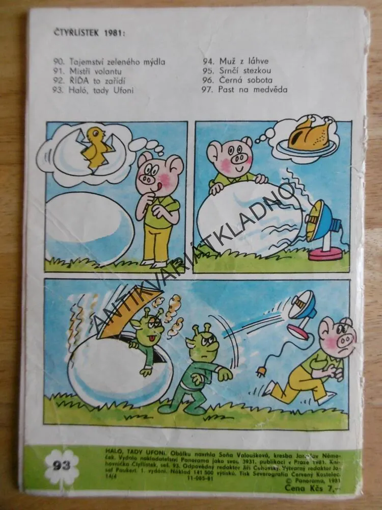 ČTYŘLÍSTEK 93 - HALÓ, TADY UFONI