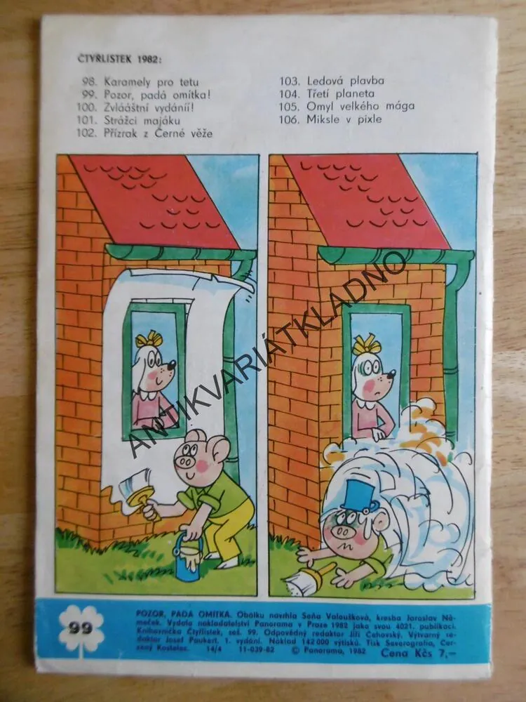 ČTYŘLÍSTEK 99 - POZOR, PADÁ OMÍTKA
