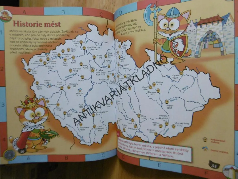 DĚTSKÝ ILUSTROVANÝ ATLAS ČESKÁ REPUBLIKA PRO MALÉ ŠKOLÁKY, FANTOVÁ, ŠPLÍCHAL, **an