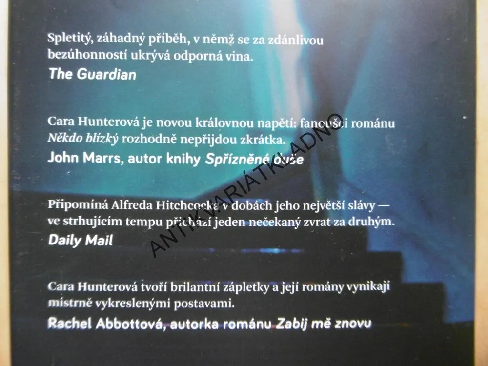 V TEMNOTĚ, CARA HUNTEROVÁ, **an