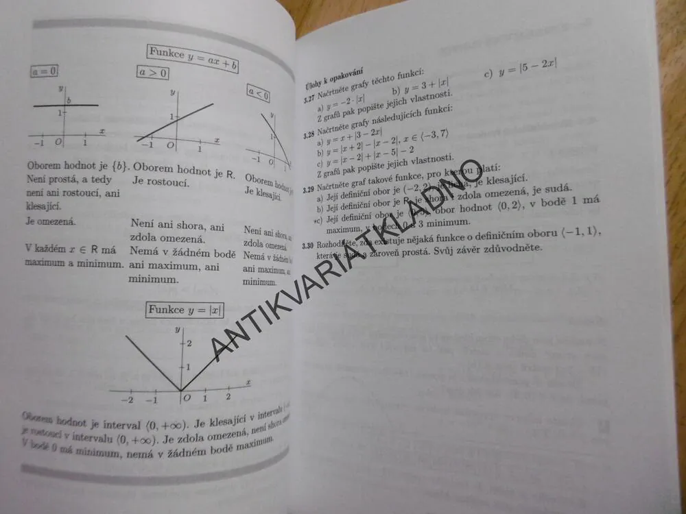 MATEMATIKA PRO GYMNÁZIA, FUNKCE, ODVÁRKO