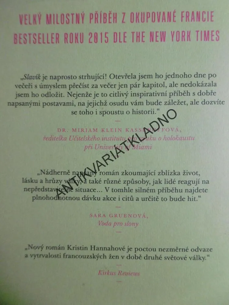 SLAVÍK, KRISTIN HANNAHOVÁ