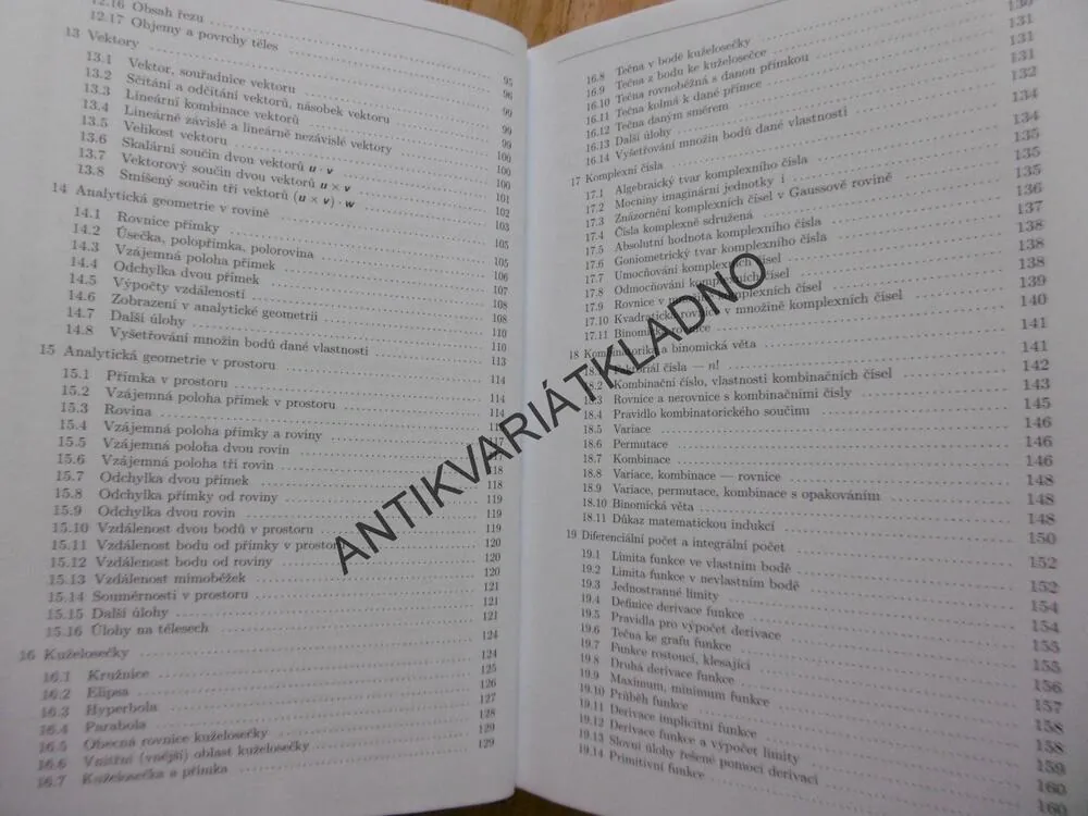 MATEMATIKA, PŘÍPRAVA K MATURITĚ A PŘIJÍMACÍM ZKOUŠKÁM NA VYSOKÉ ŠKOLY