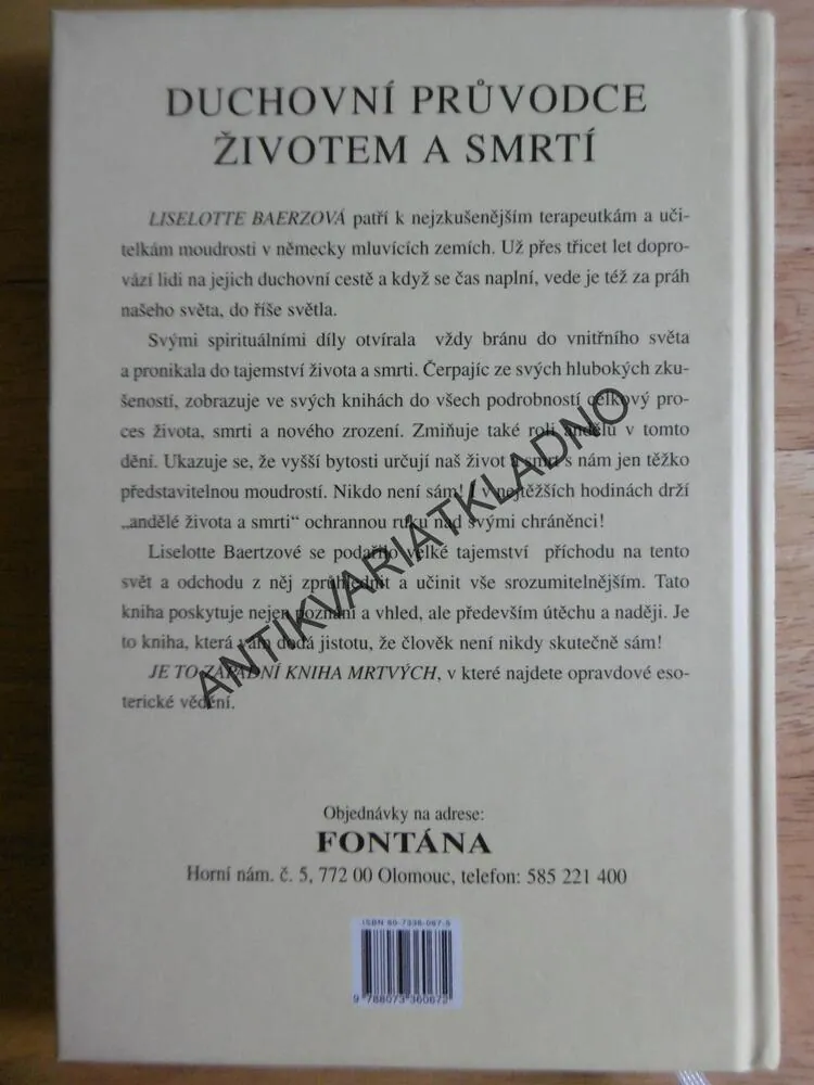 ANDĚLÉ ŽIVOTA A SMRTI, INKARNACE, EXKARNACE, ANDĚLÉ A KARMA, LISELOTTE BAERTZ,