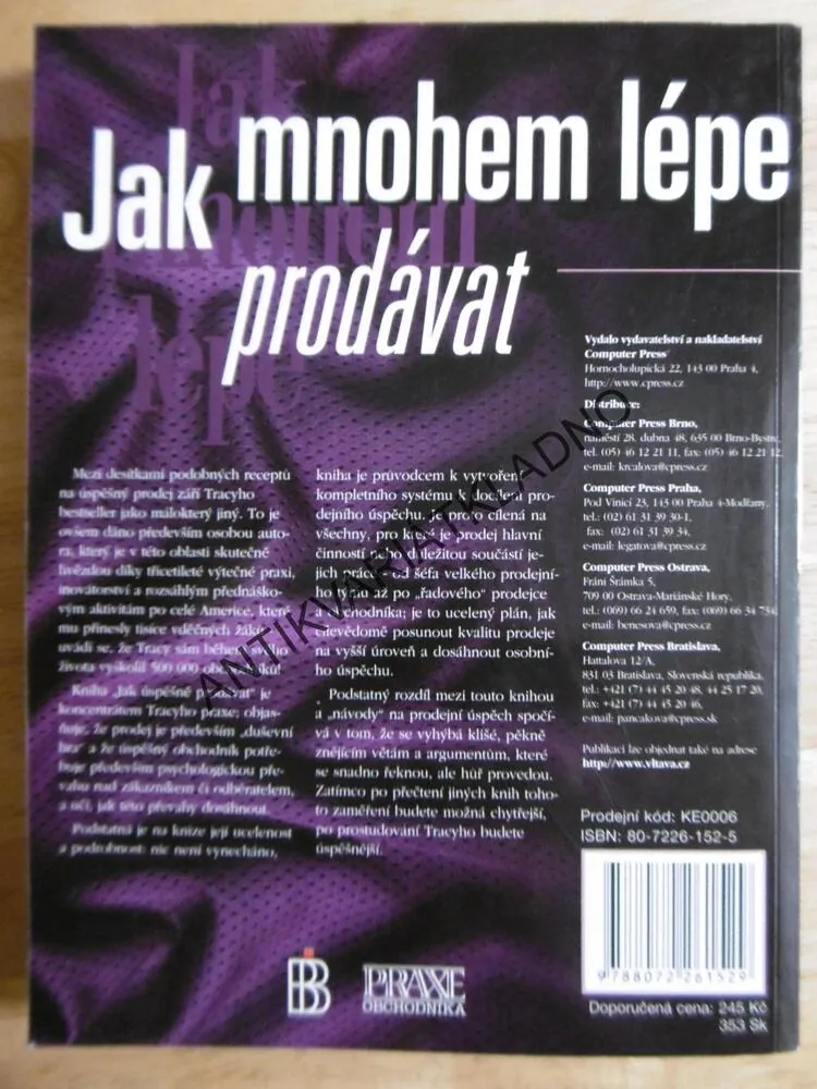JAK MNOHEM LÉPE PRODÁVAT, BRIAN TRACY