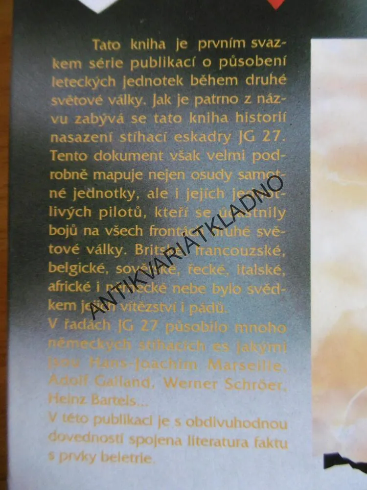 STÍHACÍ ESKADRA JG 27, HANS RING, WERNER GIRBIG, LETECTVÍ, PILOT,**an