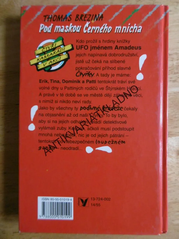 POD MASKOU ČERNÉHO MNICHA, THOMAS BREZINA, **an