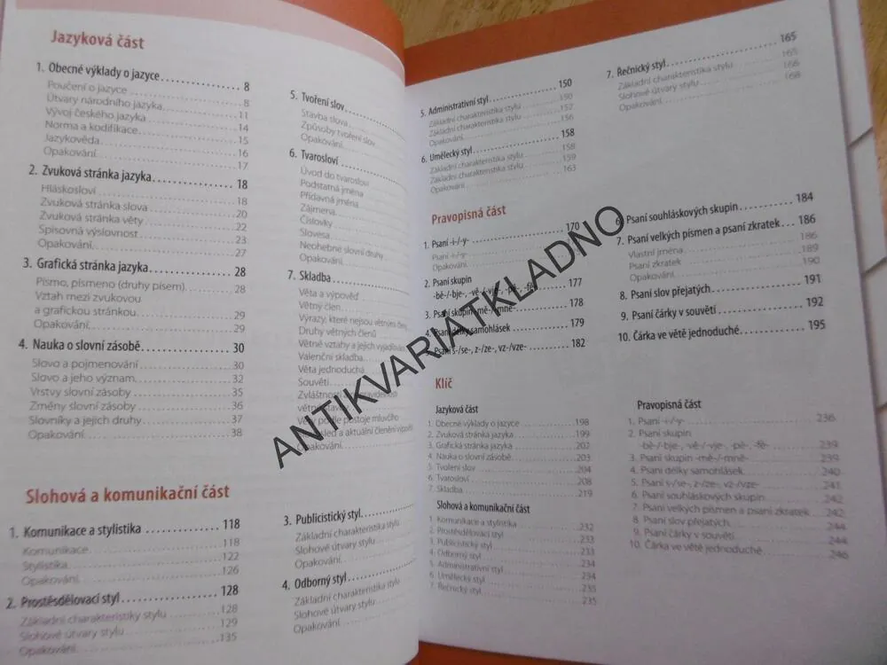 CVIČEBNICE ČESKÉHO JAZYKA ANEB CO BY JSTE MĚLI ZNÁT ZE ZŠ, DIDAKTIS