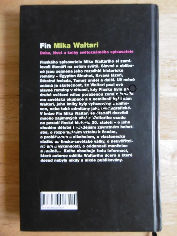 FIN MIKA WALTARI, MARKÉTA HEJKALOVÁ, **an