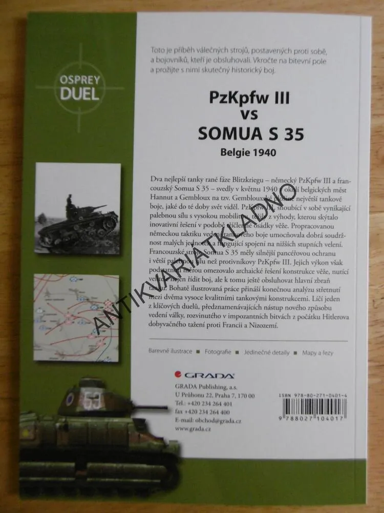 PZKPFW IIi VS SOMUA S 35 , BELGIE 1940, STEVEN J.ZALOGA