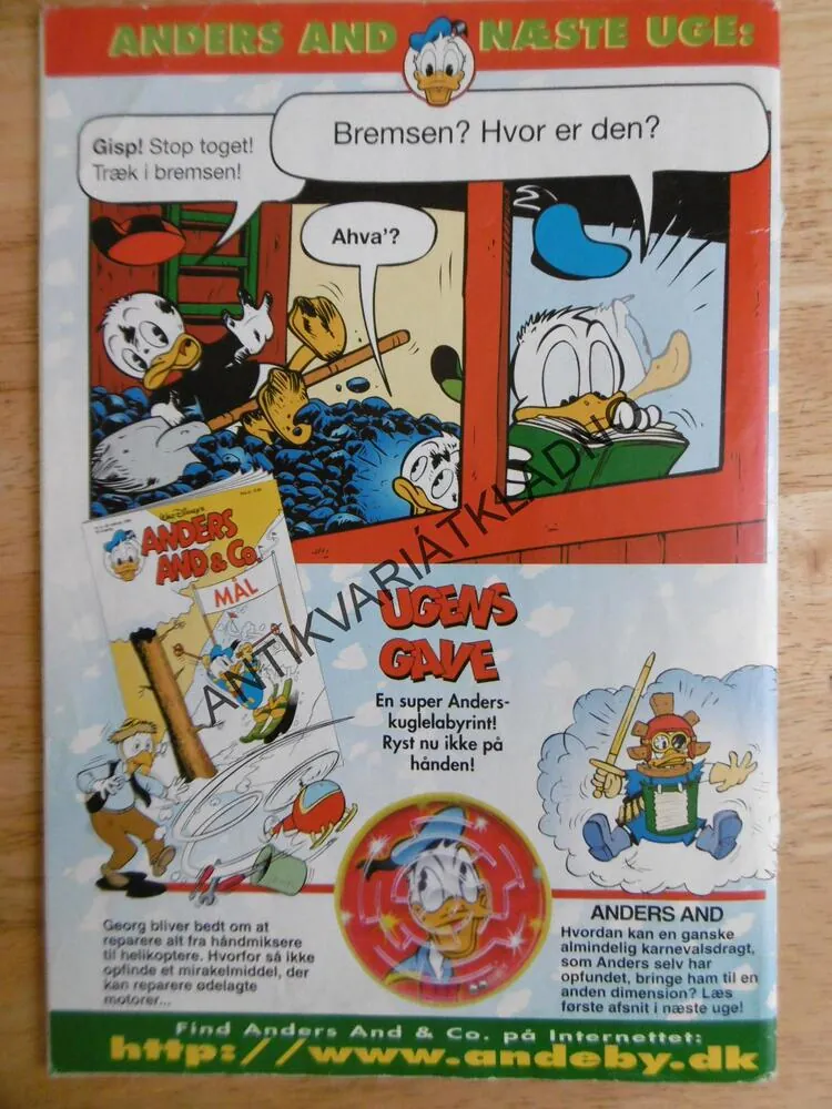 KAČER DONALD, 8/1998, asi švédsky -?-, komiks  DISNEY