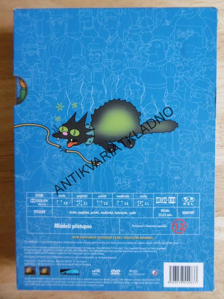 SIMPSONOVI, KOMPLETNÍ ČTVRTÁ SÉRIE, 3 DVD FILM