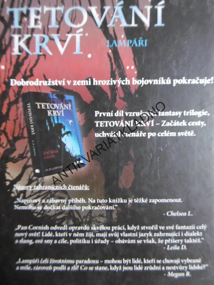 TETOVÁNÍ KRVÍ, LAMPÁŘI, D.M. CORNISH, **an