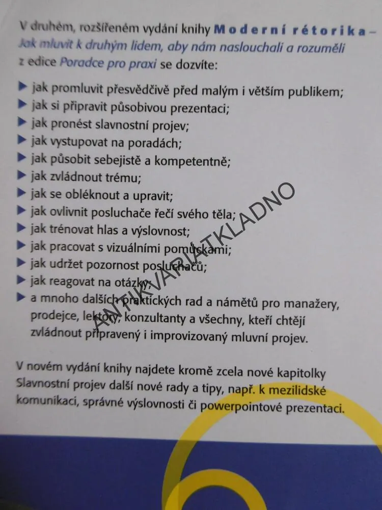 MODERNÍ RÉTORIKA, ALENA ŠPAČKOVÁ, 
