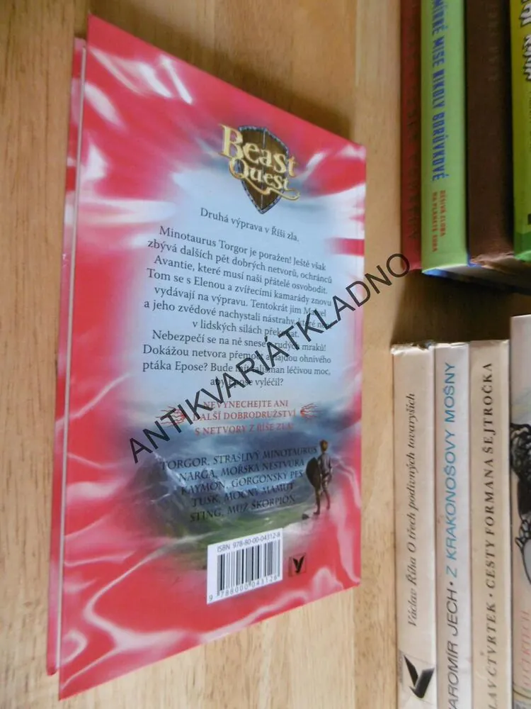 BEAST QUEST, ŘÍŠE ZLA, ADAM NLADE, SKOR, OKŘÍDLENÝ HŘEBEC, **an