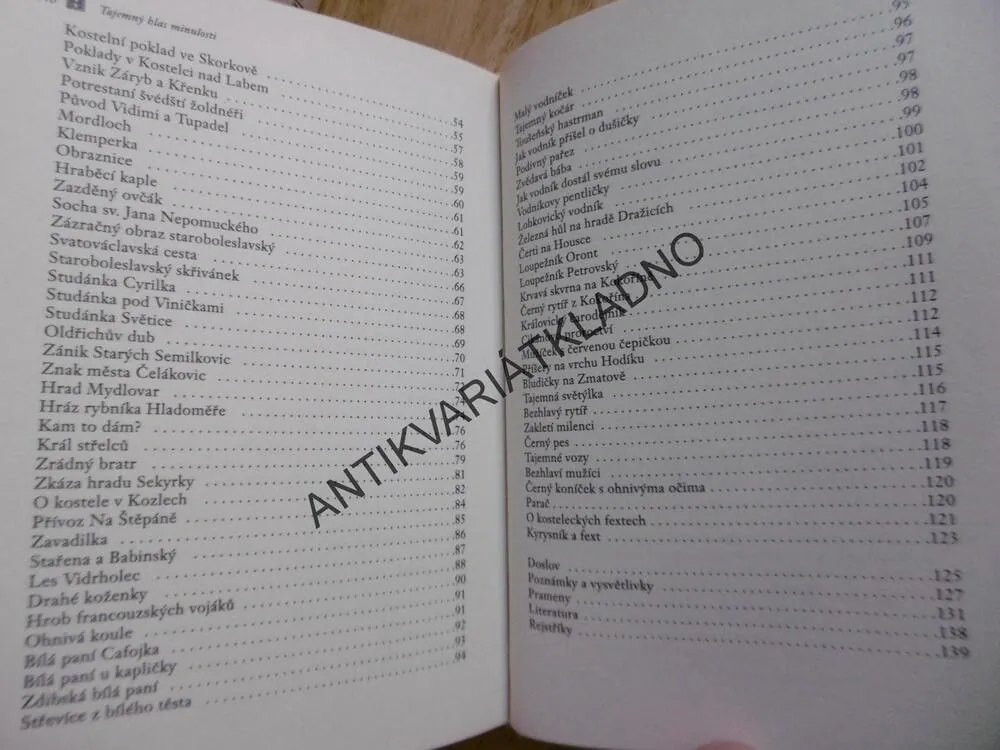 TAJEMNÝ HLAS MINULOSTI, POVĚSTI ZE STŘEDNÍHO POLABÍ, **an