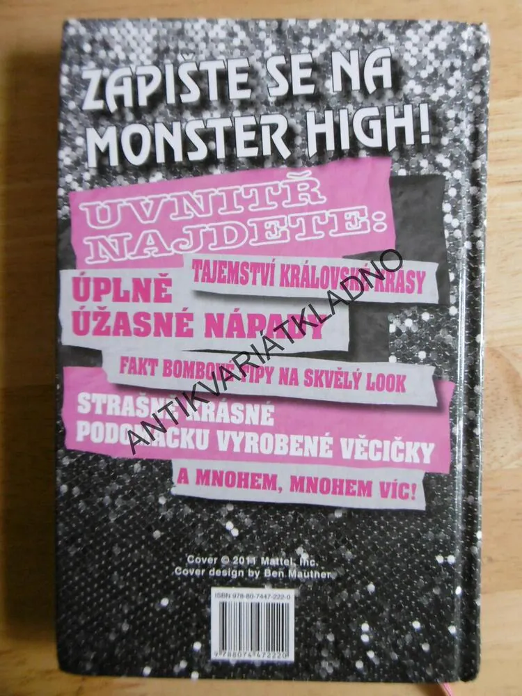 MONSTER HIGH, KRUTOPŘÍSNEJ DENÍČEK, NOVÉ, NEVYPLNĚNÉ, **an