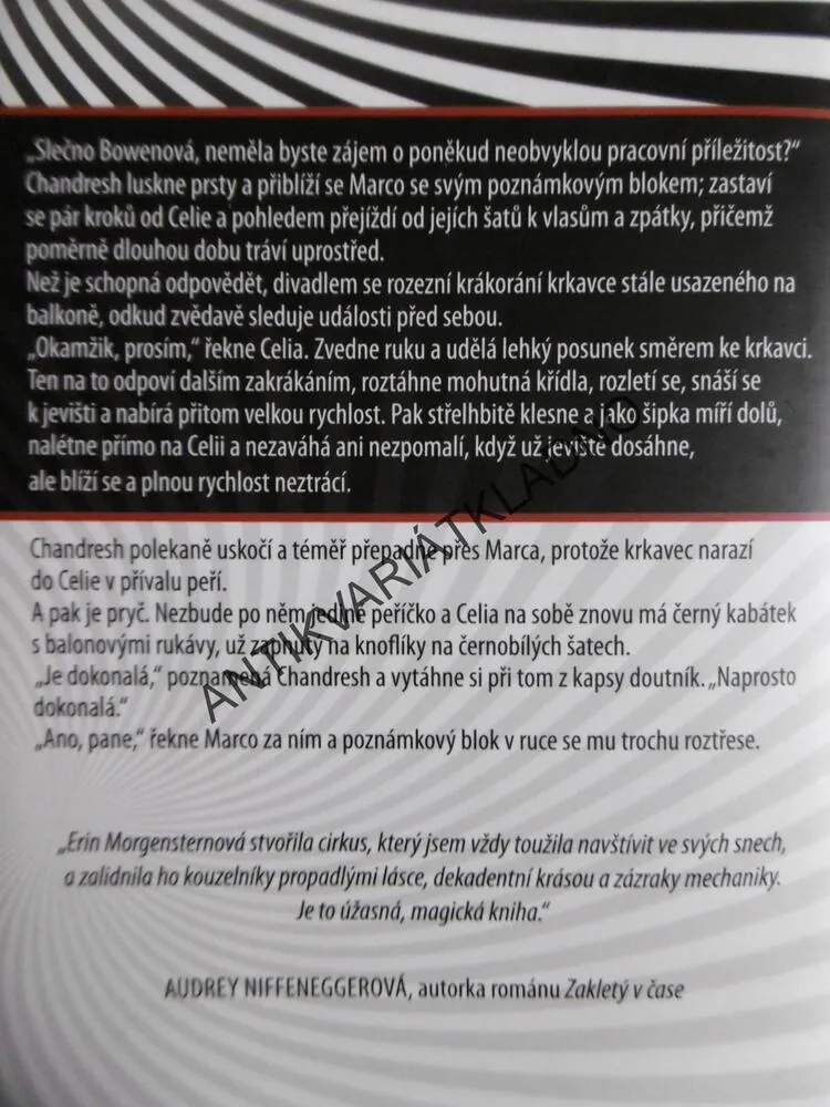 NOČNÍ CIRKUS, ERIN MORGENSTERNOVÁ