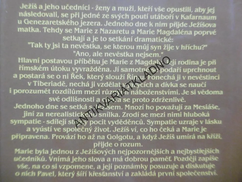 PODLE MÁŘÍ MAGDALENY, MARIANE FREDRIKSSONOVÁ, **an