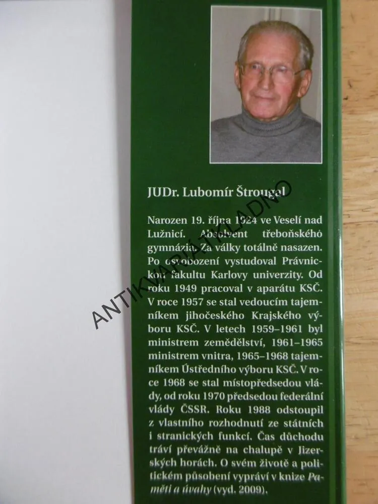 JEŠTĚ PÁR ODPOVĚDÍ, LUBOMÍR ŠTROUGAL, **an