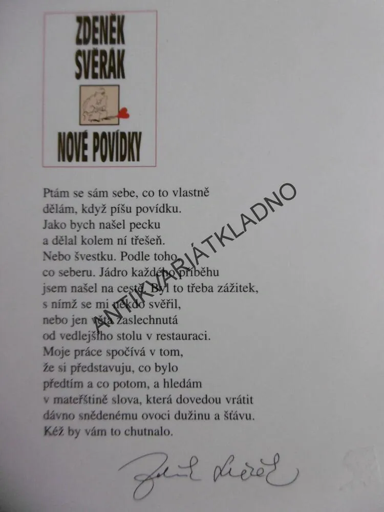 NOVÉ POVÍDKY, ZDENĚK SVĚRÁK, **an