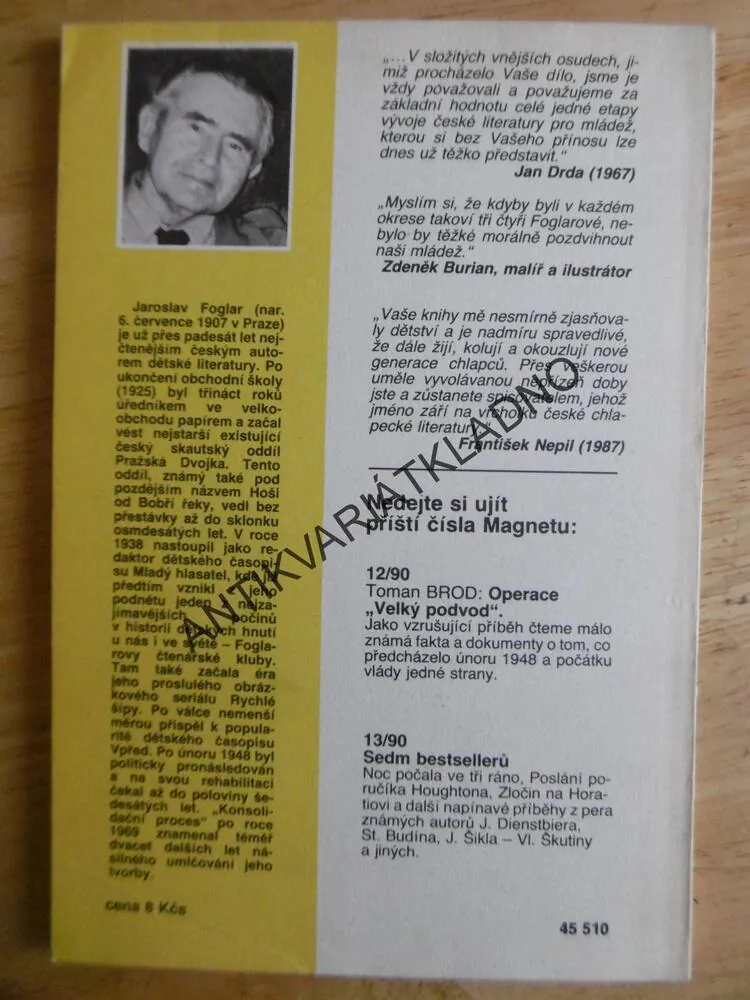 PO STOPÁCH RYCHLÝCH ŠÍPŮ, RYCHLÉ ŠÍPY, MLADÝ HLASATEL, JAROSLAV FOGLAR