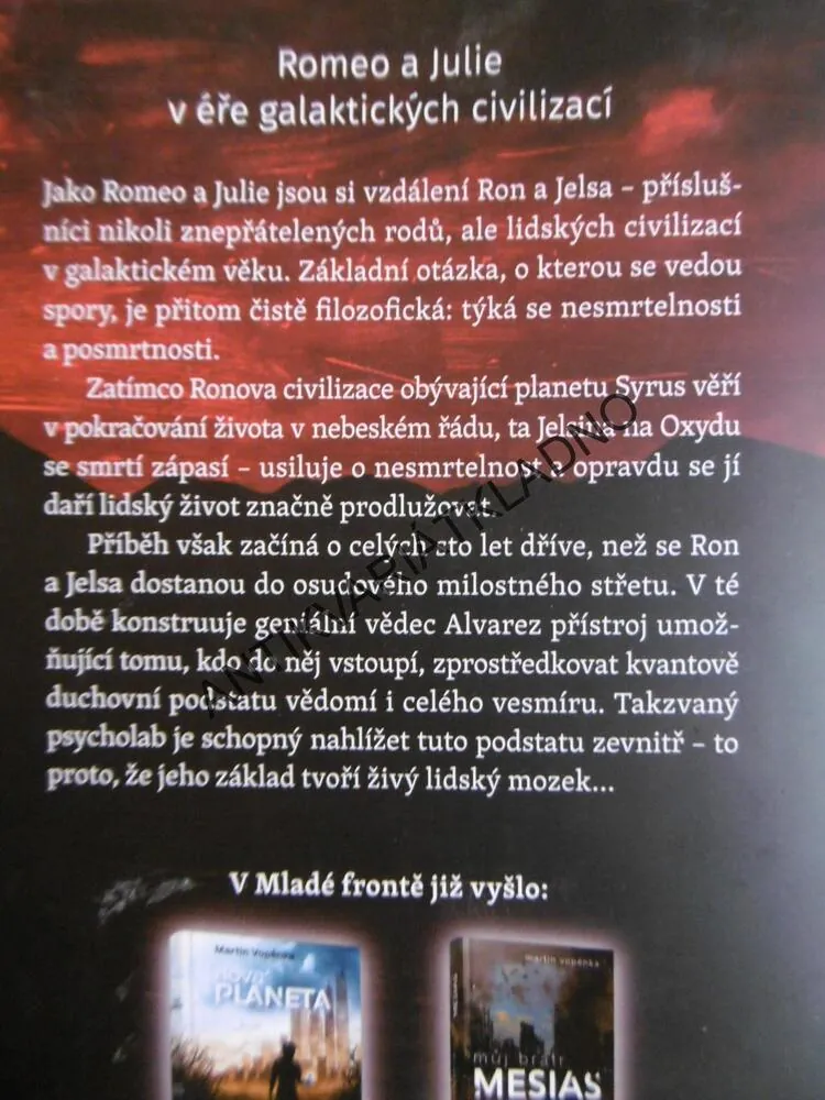 LÁSKA V ČASE BEZSMRTNOSTI, MARTIN VOPĚNKA, **an
