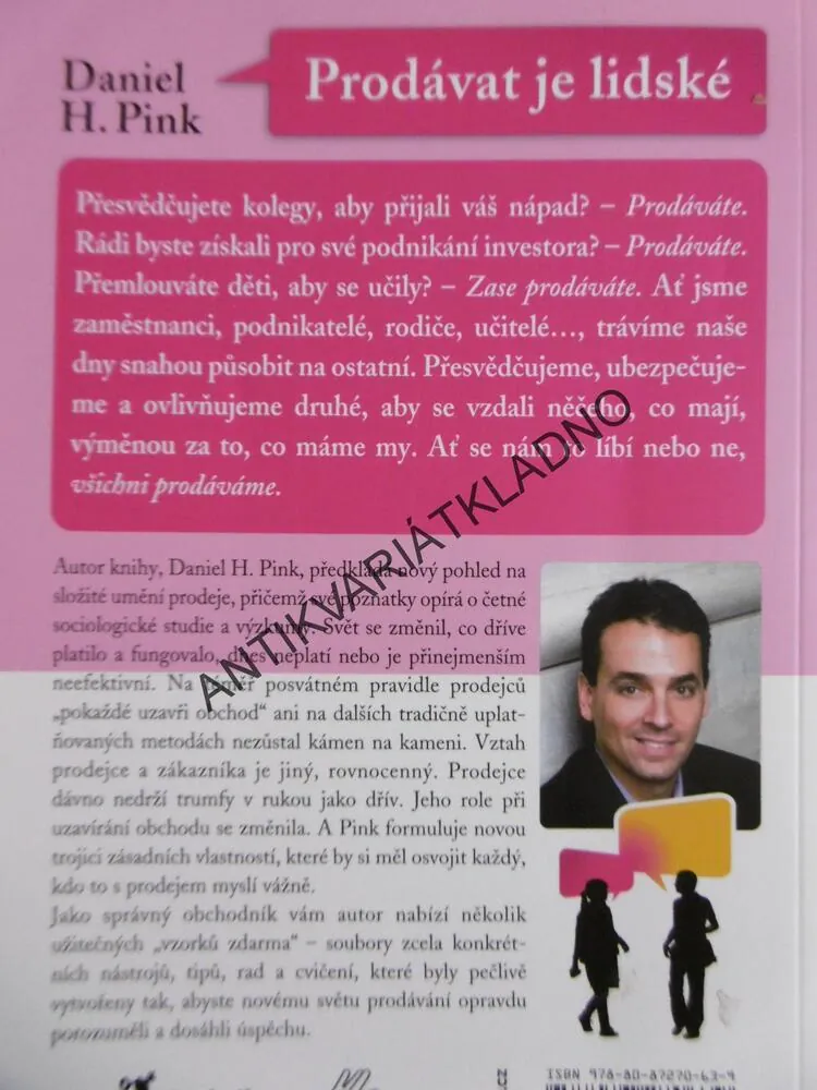PRODÁVAT JE LIDSKÉ, DANIEL H. PINK,
