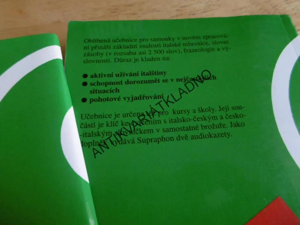 ITALŠTINA PRO SAMOUKY, + SLOVNÍK, ITALSKY, ITÁLIE, **an