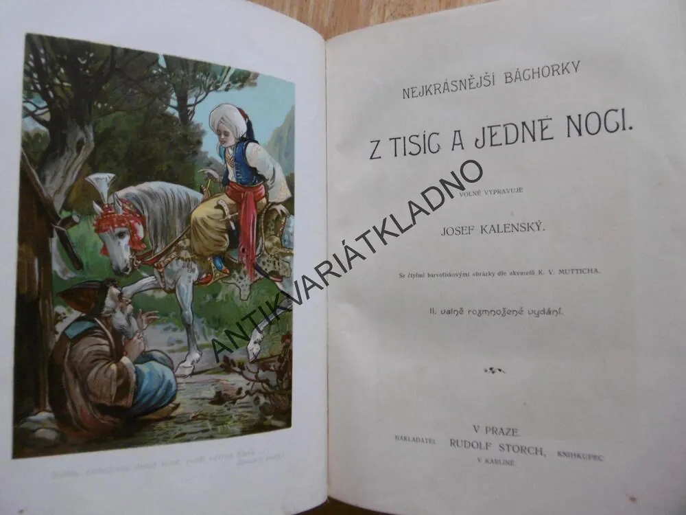 TISÍC A JEDNA NOC, NEJKRÁSNĚJŠÍ BÁCHORKY, JOSEF KALENSKÝ,