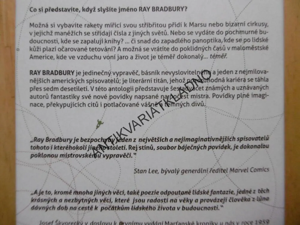 REJ STÍNŮ, POVÍDKY K POCTĚ RAYE BRADBURYHO, **an