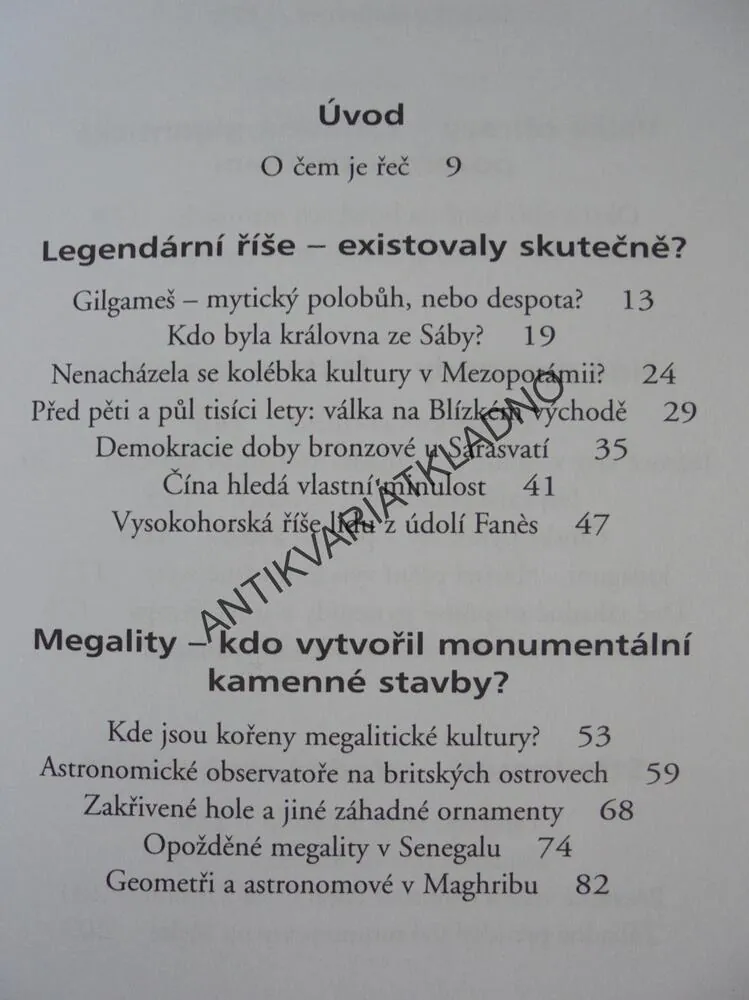 VELKÉ ZÁHADY PRAVĚKU, FELIX PATURI, **an