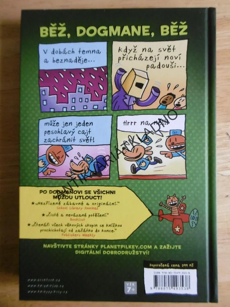 DOGMAN, UTRŽENÝ ZE ŘETĚZU, DAV PILKEY, KOMIKS